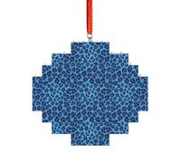 Art Brick Puzzle a forma di losanga puzzle 3D fai da te Building Block Ornamento Home Decor Leopard Skin Animal Print