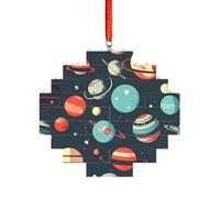 Art Brick Puzzle a forma di losanga puzzle 3D fai da te Building Block Ornamento Home Decor Spazio Esterno Pianeta Stampa