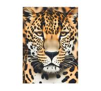 Art Brick Puzzle Set DIY Building Blocks 3D Puzzle Animal Leopard Stampato Design Desk Decor 10,2 x 14 cm