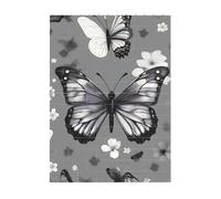 Art Brick Puzzle Set DIY Building Blocks 3D Puzzle Grigio Teal Farfalla Stampato Design Desk Decor 10,2 x 14 cm