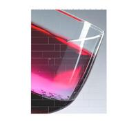 Art Brick Puzzle Set DIY Building Blocks Puzzle 3D Bottiglia di Vino Rosso Vetro Stampato Design Desk Decor 10,2 x 14 cm