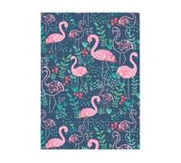 Art Brick Puzzle Set DIY Building Blocks Puzzle 3D Cigno Floreale Stampato Design Desk Decor 10,2 x 14 cm