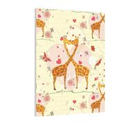 Art Brick Puzzle Set FAI DA TE Building Blocks Puzzle 3D Baciare Giraffa Cuore Farfalla Design Stampato Decorazione Scrivania 141 Pz