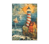 Art Brick Puzzle Set FAI DA TE Building Blocks Puzzle 3D Faro Mare Design Stampato Scrivania Decor 37 Pz