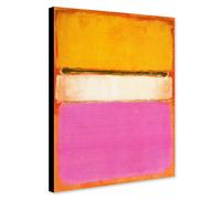Art central astrata blanc par Mark Rothko Art mural sur toile avec corniche de taille variable (A0 [117 cm x 81 cm])