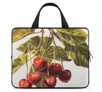 Art Cherry Pittura Laptop Sleeve Ultrasottile, impermeabile 13 pollici borse per computer portatili, borsa protettiva portatile del computer con cinturino a mano