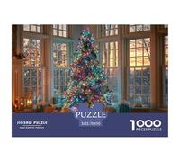 Art Christmas Tree Puzzle Da 1000 Pezzi Perfetto Per Appassionati Di Esperti Sfida Impossibile Intrattenimento Creativo Regalo Per La Famiglia Regalo Per Adulti E Bambini Da 14 Anni E Più 70x50cm/100