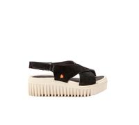 Art Company 1574S SILK SUEDE BLACK-CREAM/BRIGHTON SANDALO CON ZEPPA DONNA BLACK