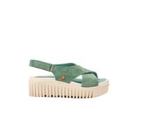 Art Company 1574S SILK SUEDE JADE-CREAM/BRIGHTON SANDALO CON ZEPPA DONNA MULTICO