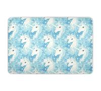 Art Cute Blue Unicorns Extra Large Resuable Baby Bed Pad altamente assorbente coprimaterasso anti-labbra per neonati 132,1 cm L x 86,4 cm W