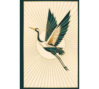 Art Deco Crane Vintage Elegance in Flight Journal: a LINED notebook for self-expression