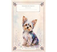 Art Deco Crystal Parti Yorkie Notebook 250 Pages: Elegant 6 × 9 Dotted Grid Notebook for Notes, Planning, Sketching, Doodling, Scrapbooking and Creative Journaling