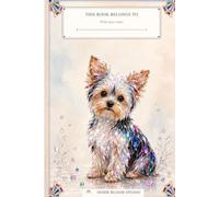 Art Deco Crystal Parti Yorkie Notebook 250 Pages Hardcover: Elegant 6 × 9 Dotted Grid Notebook for Notes, Planning, Sketching, Doodling, Scrapbooking and Creative Journaling
