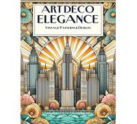 Art Deco Elegance: Vintage Patterns and Designs - A Hand-Drawn Coloring Book