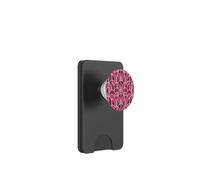 Art Deco Geometric Pattern Pink Magenta Maroon Style PopSockets PopWallet per MagSafe