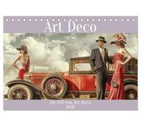 Art Deco - Im Stil von Art Deco (Tischkalender 2026 DIN A5 quer), CALVENDO Monatskalender: Ein sinnlicher Designstil