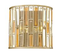 Art. Deco Lampada da Parete Prism Foglia Argento Liberty Design Pavimento Salone