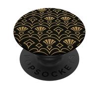Art Deco Pattern Boho Forme Geometriche Retro Vintage Art PopSockets PopGrip Adesivo