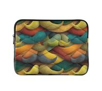 Art Decor Baffi Modello Retro Felice Festa del Papà Borsa per Computer Portatile Borse per Computer con Cerniera 13 Pollici 14 Pollici Lavoro