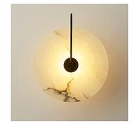 Art Decor Wall Lamps Indoor Modern Stone Material Mounted led Wall Lights (Color Temperature : Cool White Size : Black)