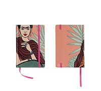 art&design24 Taccuino I'm Frida, Dimensioni 9 x 14 cm, Rosa, Blocco note con 240 pagine, Made in Italy, Notes con Segnalibro e Elastico