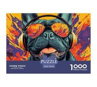 Art Dog Puzzle 1000 Pezzi Idea Regalo Uomo E Donna Immagine Dipinta, Intrattenimento Creativo Per Adulti E Bambini A Partire Da 12 Anni70x50cm/1000pcs