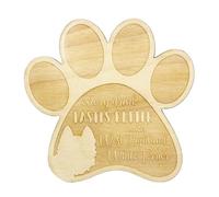 Art-Dog Sottobicchiere per Tazza per Cani - Sottobicchiere in Legno a Forma di Zampa per Amanti dei Cani - Incisione di Alta Qualità Fatta a Mano - 9,5x10 cm West Highland White Terrier