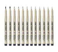 Art Drawing Pen - Inchiostro impermeabile, inchiostro non tossico combinabile | Conservazione di opere d'arte duratura, dotata di una speciale composizione a base di olio, un set di disegno di co