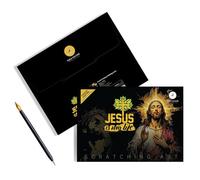 Art du Papier à Raschiare - Tableau Religiosa à Gratter,Attività Creative Kit d'Opera da Raschiare per 3 Anni e più Adolescenti Adulti Regali Compleanno Amici