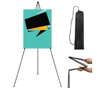 Art Easel: in alluminio portatile, design pieghevole, supporto per piedi antiscivolo, meccanismo di installazione rapida, attrezzatura per verniciatura versatile | per mostre di