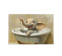 Art Elephant Vintage vasca da bagno puzzle puzzle in legno regali difficili per anziani 1000 pezzi