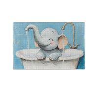 Art Elephant Vintage Vasca Da Bagno Puzzle Puzzle In Legno Rompicapo Duro per Adulti 1000 Piecing
