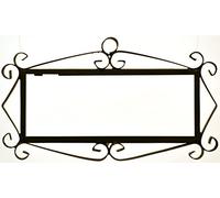 Art Escudellers Supporto 5 Lettere Flor/Mosaico Mini 7,3 cm x 17,5 cm Supporto Cornice Metallica di Color Nero per azulejos Lettere/Numeri/Simboli per Il Disegno Flor/Mosaico Mini
