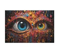 Art Fantasy Eyes 1000 Pezzi Puzzle Per Adulti Bambini Gioco Intellettuale Puzzles Giochi Per Famiglie （75×50cm）