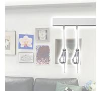 Art Gallery, kit per appendere quadri da 300 cm, con cavo da 2 m e 3 ganci, per tele, fotografie, opere d'arte, ideale per casa, hotel e ufficio