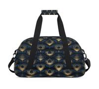 Art Geometry borsone per donne uomini bambini ragazze ragazzi pernottamento weekender borsa da viaggio 24L sport palestra borsone pratica tote borsa da trasporto, Colore, 24 L, Organizer per borse