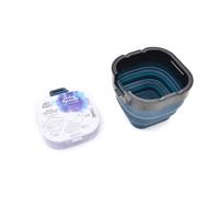 ART&GO - Stazione Acquerello Nomade - Vaso in silicone e portapennelli, tutto in uno e tavolozza di pittura - Workshop compatto per artisti e studenti di viaggio