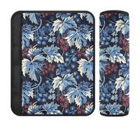 Art Grape Blue Red Black 2 pz cintura copertura della cinghia, più comfort di guida, cuscinetto per cintura di sicurezza per aereo, aereo, furgone, 25,4 x 19,6 cm funda para cinturón de carro