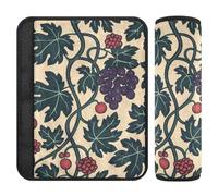 Art Grape Purple Dark Green 2 Pack cintura di sicurezza tracolla cuscino, più comfort di guida, imbottitura per cintura di sicurezza per auto SUV aereo 25,4 x 19,6 cm funda para cinturón de carro