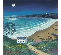 Art Group AFWDC95703 - Stampa su tela The Path To Moonlight Bay, in cotone, multicolore, 40 x 40 x 1,3 cm