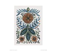Art Group Amanda Colville (Folk Floral III) -Stampa Artistica 30 x 40 cm, Carta, Multicolore, 30 x 40 x 1.3 cm