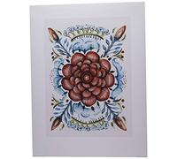 Art Group Amanda Colville (Folk Floral IV) -Stampa Artistica 60 x 80 cm, Carta, Multicolore, 60 x 80 x 1.3 cm