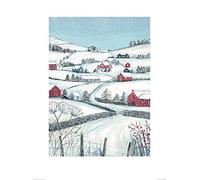 Art Group Janet Bell (Winter Hill) -Stampa Artistica 60 x 80 cm, Carta, Multicolore, 60 x 80 x 1.3 cm
