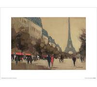 Art Group Jon Barker (Time out in Paris) -Stampa Artistica, 30 x 40 cm, Carta, Multicolore, 30 x 40 x 1.3 cm