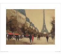 Art Group Jon Barker (Time out in Paris) -Stampa Artistica 40 x 50 cm, Carta, Multicolore, 40 x 50 x 1.3 cm