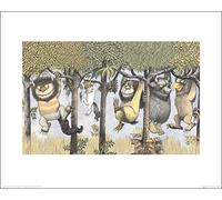 Art Group - Stampa Artistica Let The Wild Rumpus Start II Maurice Sendak, Carta, Multi-Colour, 40 x 50 x 1.3 cm