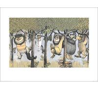 Art Group - Stampa Artistica Let The Wild Rumpus Start II Maurice Sendak, Carta, Multi-Colour, 60 x 80 x 1.3 cm