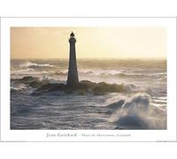 Art Group Stampa Artistica Phare De Skerryvore, Scotland Jean Guichard, Carta, Multicolore, 50 x 70 x 1.3 cm