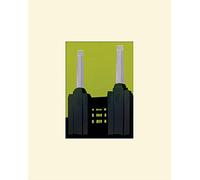 Art Group Stampa montata Jennie Ing (Battersea Power Station), Carta, Multicolore, 24 x 30 x 1.3 cm