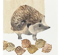 Art Group Stampa su Tela Julia Burns Hedgehog, Cotone, Multicolore, 1.80 x 30.00 x 30.00 cm